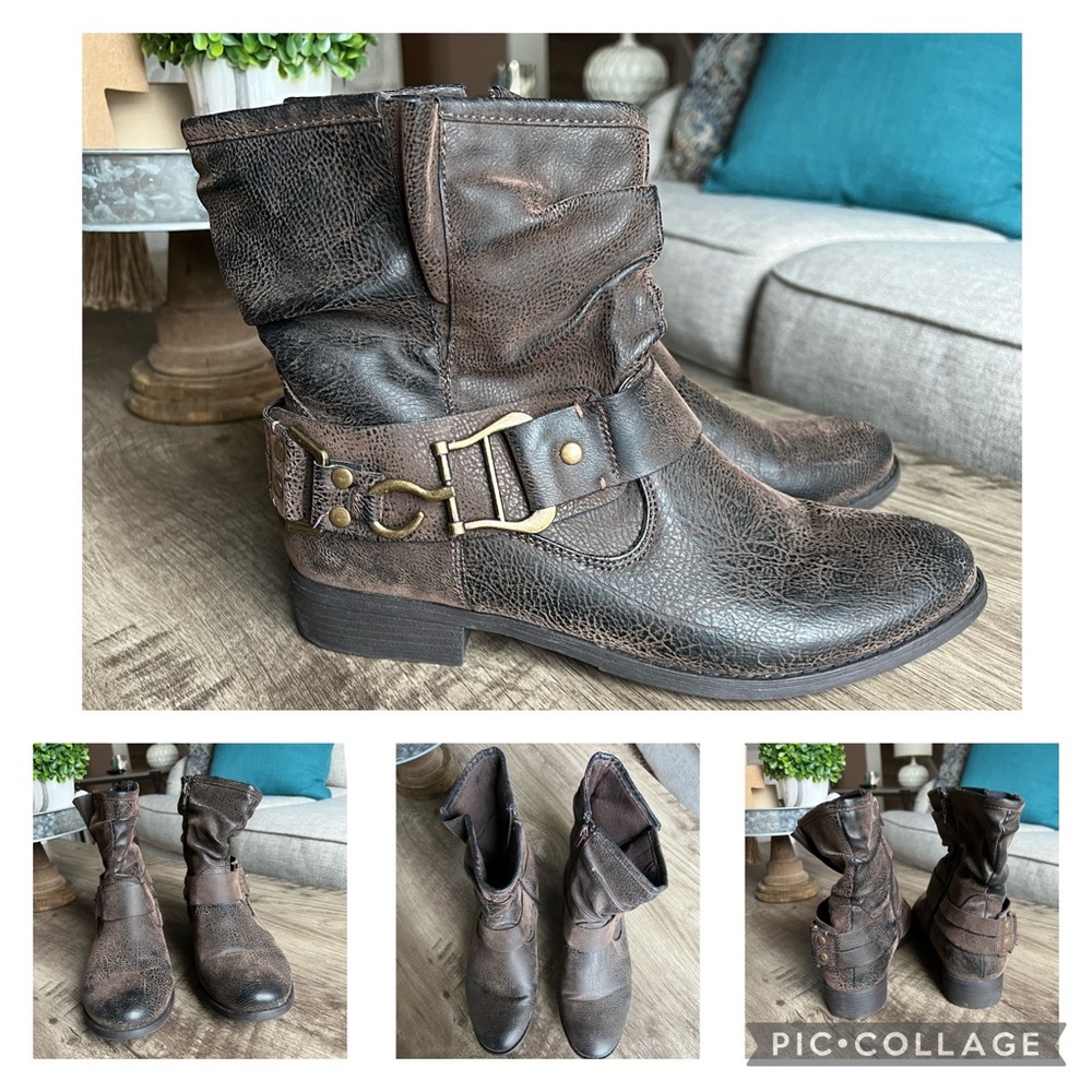 Like new brown ankle booties size 8.5